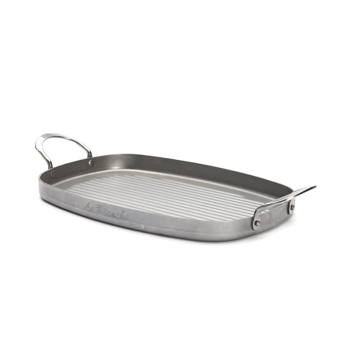 Mineral B grillplatta 2 handtag, 38x26 cm De Buyer