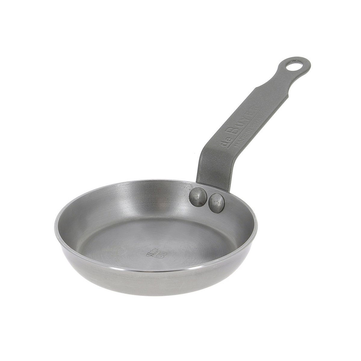 De Buyer Mineral B plättpanna mini 12 cm | Skandinavisk Design | Plätt- & Pannkakspannor | Silverfärgad