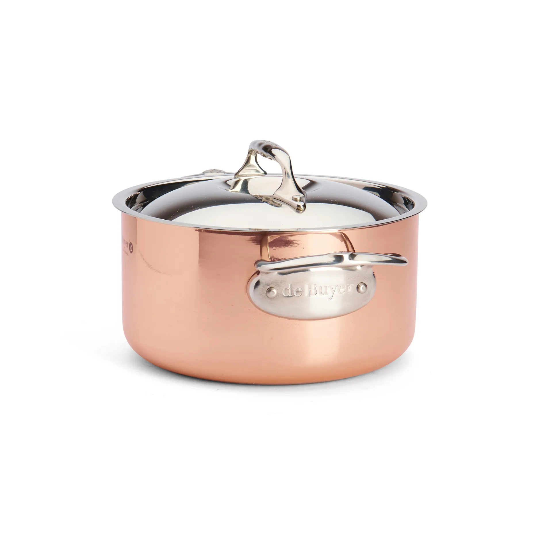 Prima Matera gryta med lock induktion, 20 cm De Buyer