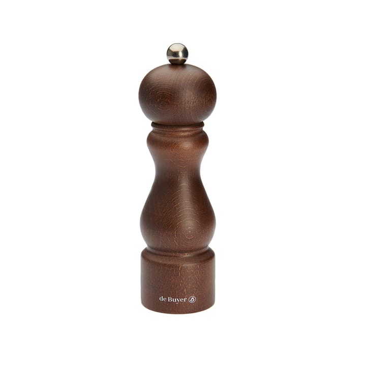 Rumba salt- och pepparkvarn keramisk 18 cm - Mörkbrun - De Buyer