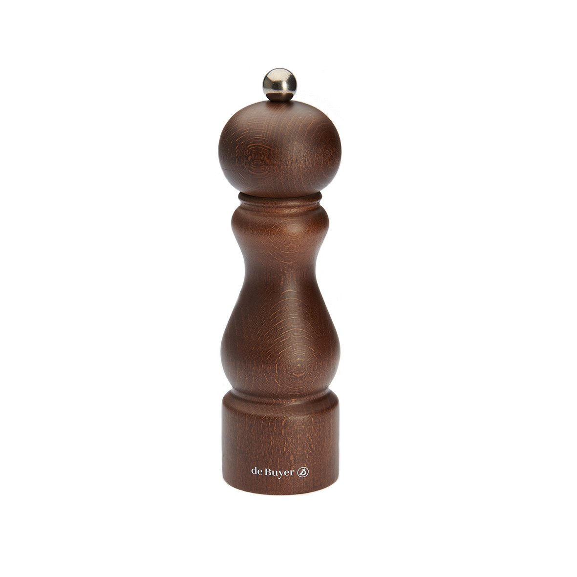 De Buyer Rumba salt- och pepparkvarn keramisk 18 cm Mörkbrun