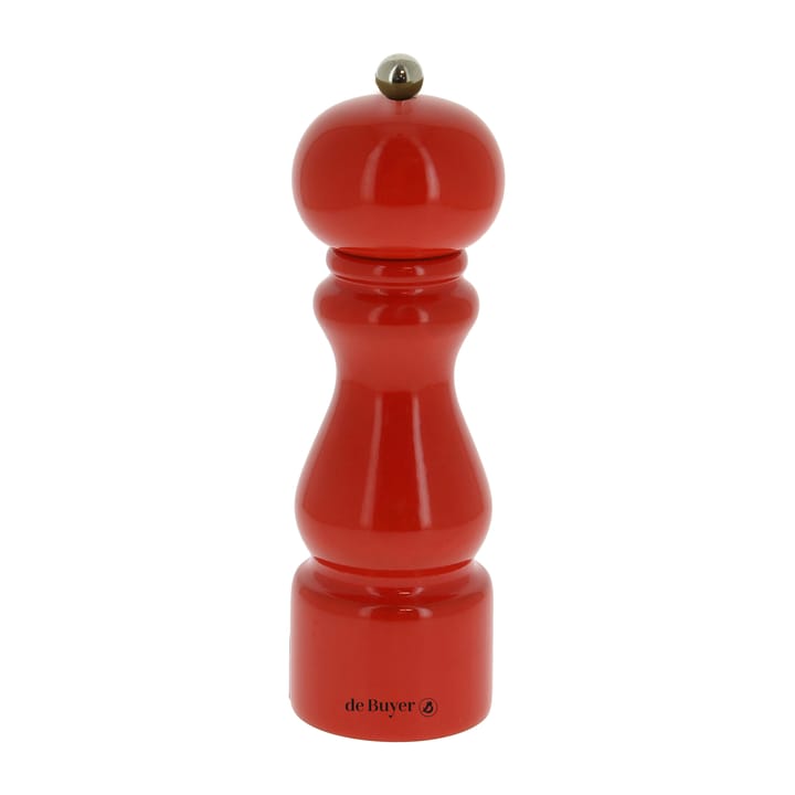 Rumba salt- och pepparkvarn keramisk 20 cm - Röd-blank - De Buyer