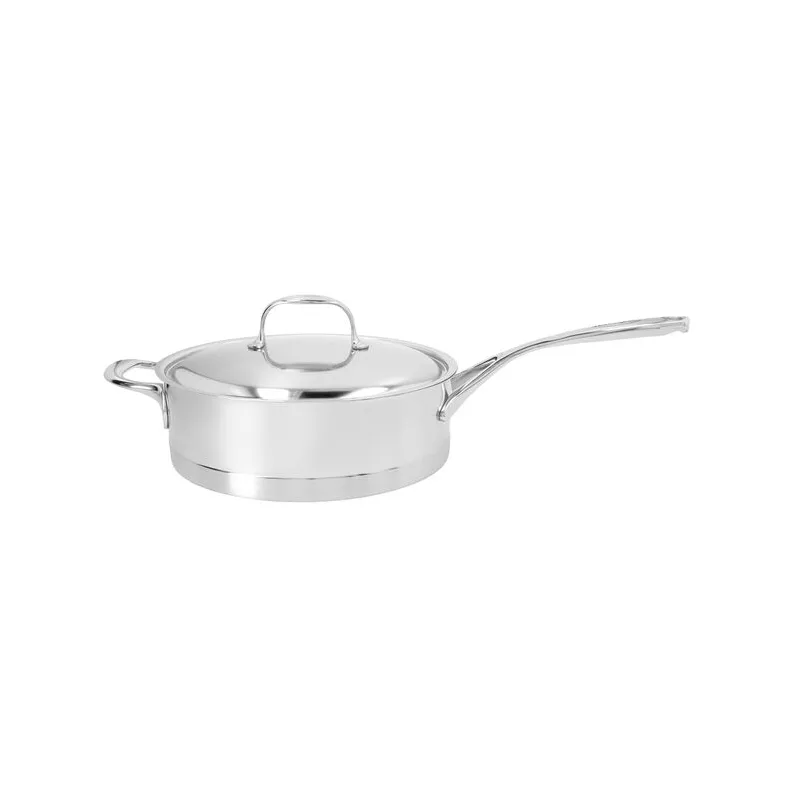 Atlantis 7 traktörpanna med lock rostfritt stål, Ø28 cm Demeyere