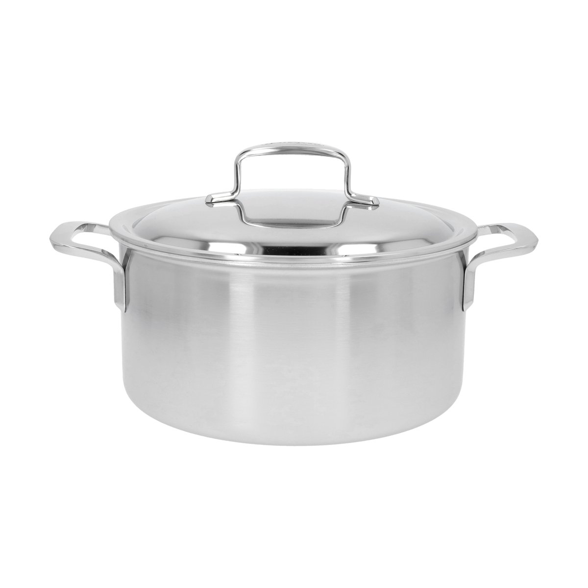Demeyere 5-Plus gryta låg rostfritt stål 5,2 L | Skandinavisk Design | Grytor | Silverfärgad