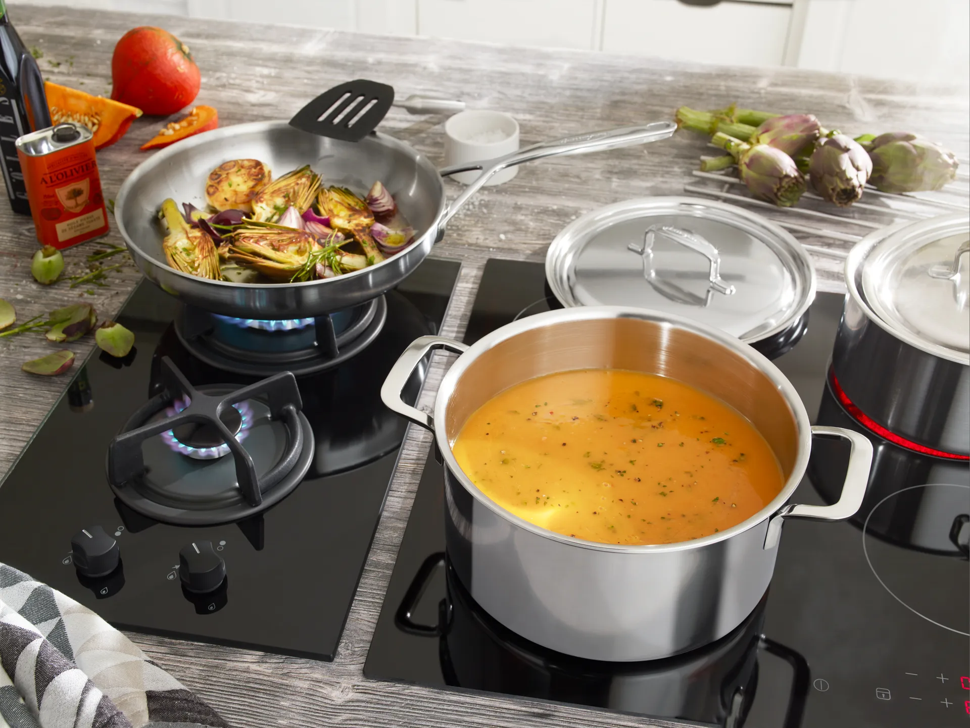 Demeyere 5-plus stekpanna rostfritt stål 5-ply, Ø24 cm Demeyere