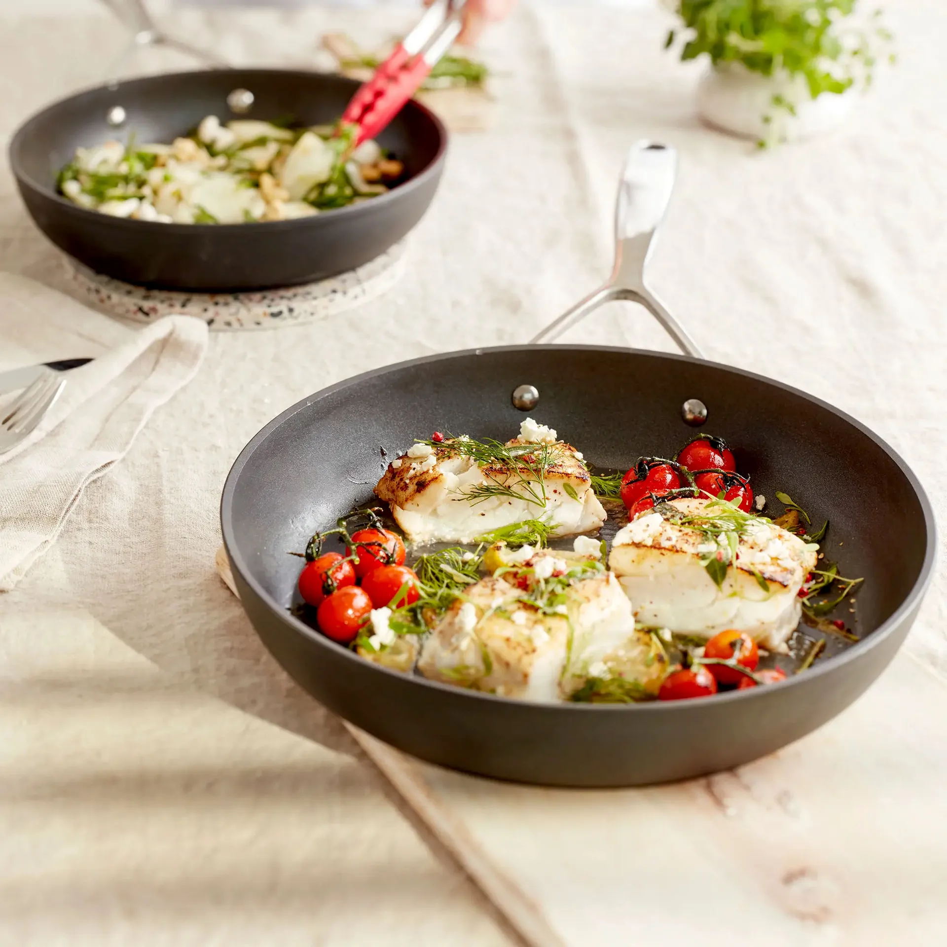 Demeyere Alu Pro 5 Ti-X stekpanneset, 2 delar Demeyere