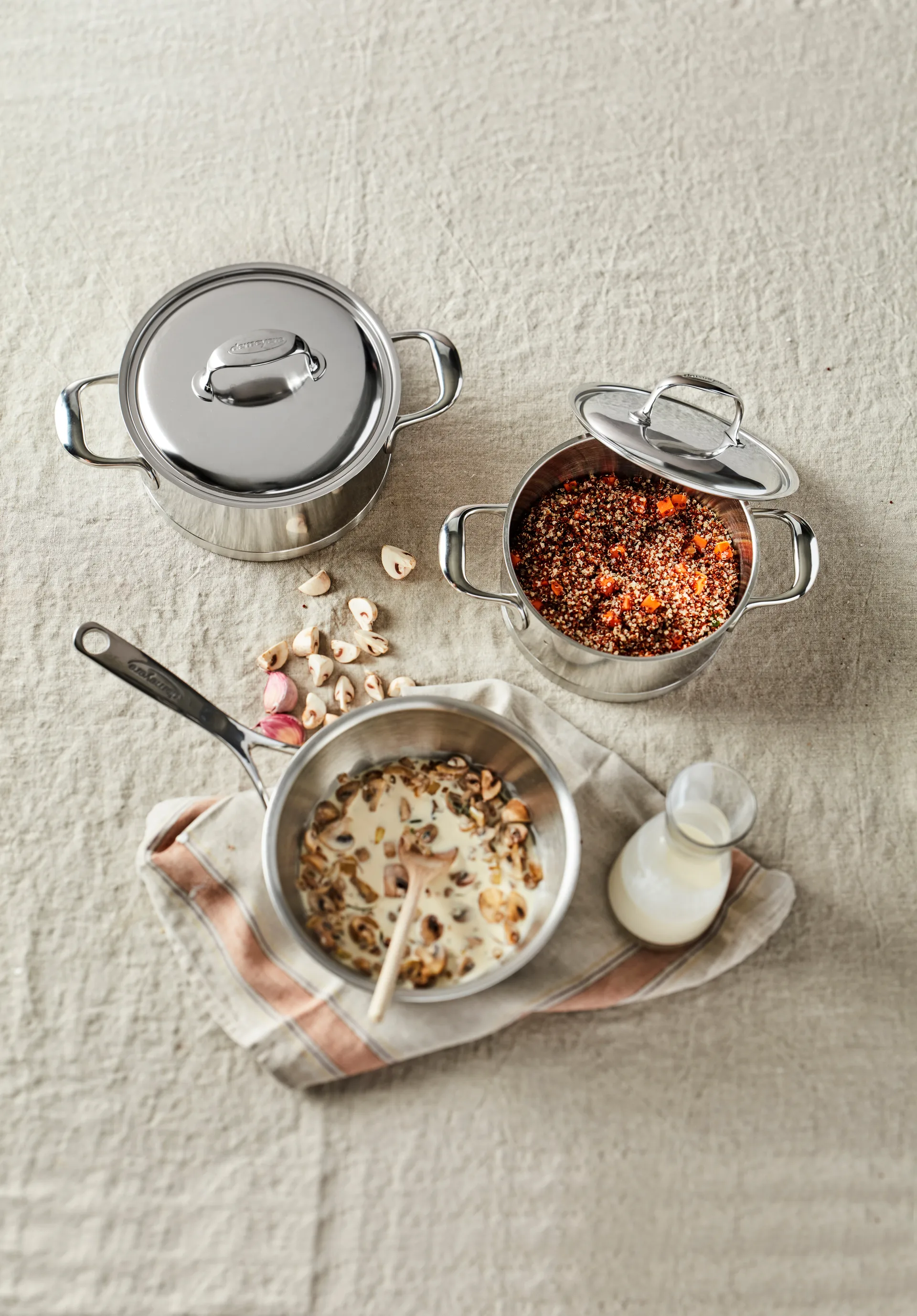 Demeyere Atlantis 7 gryta låg rostfritt stål, 3 L Demeyere