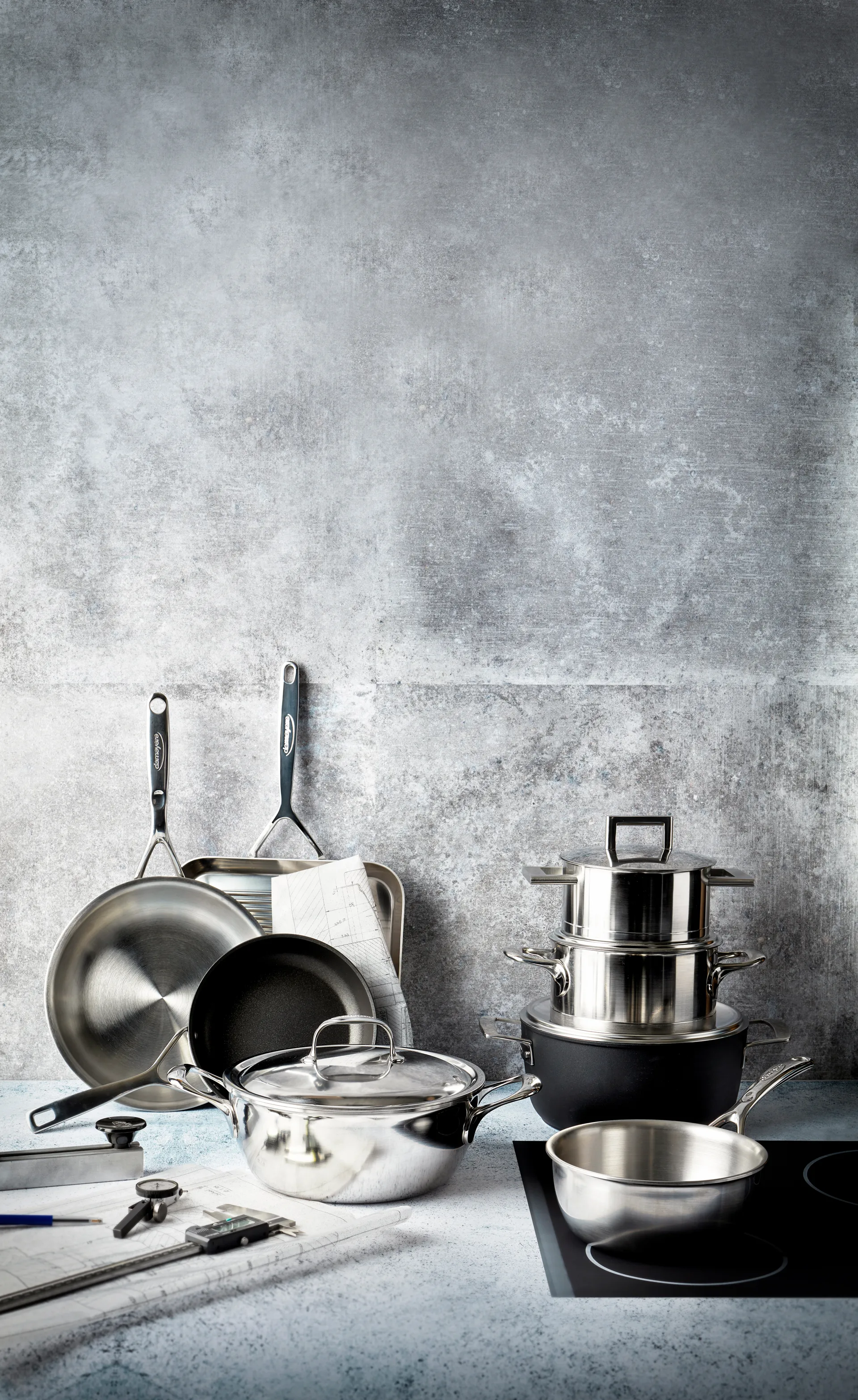 Demeyere Atlantis 7 serveringspanna rostfritt stål, 4,8 L Demeyere