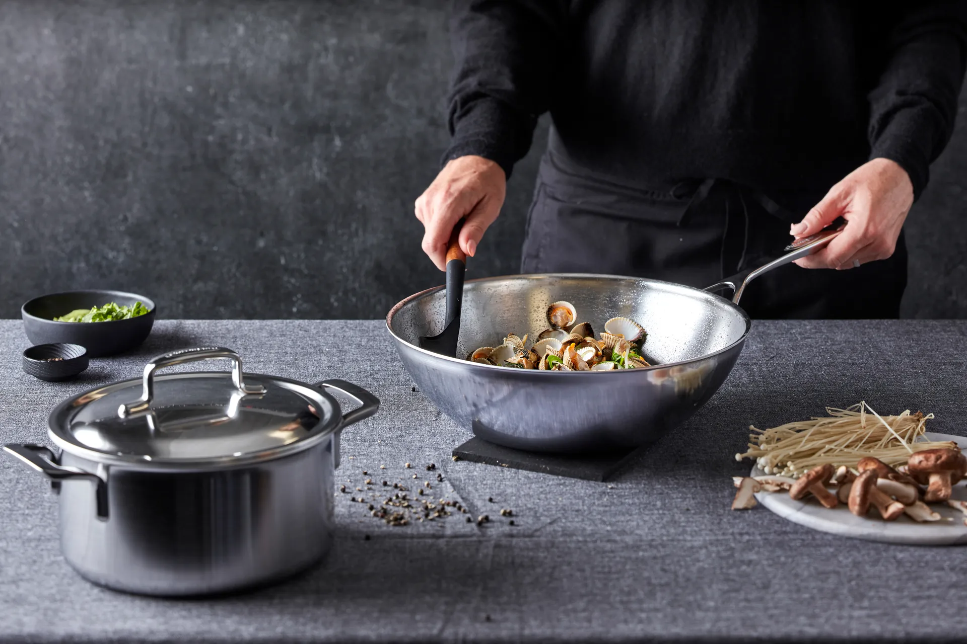 Specialties 5 wokpanna rostfritt stål 5-ply, Ø30 cm Demeyere