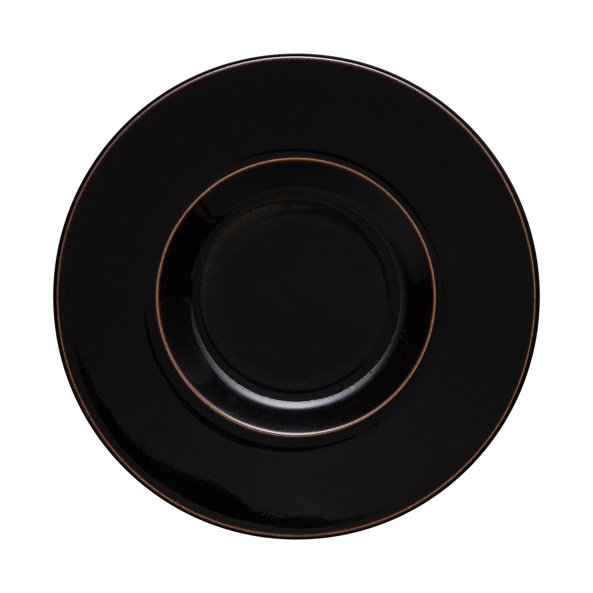 Denby Halo Brew fat till espressokopp Svart | Skandinavisk Design | Kaffefat & Tefat | Svart
