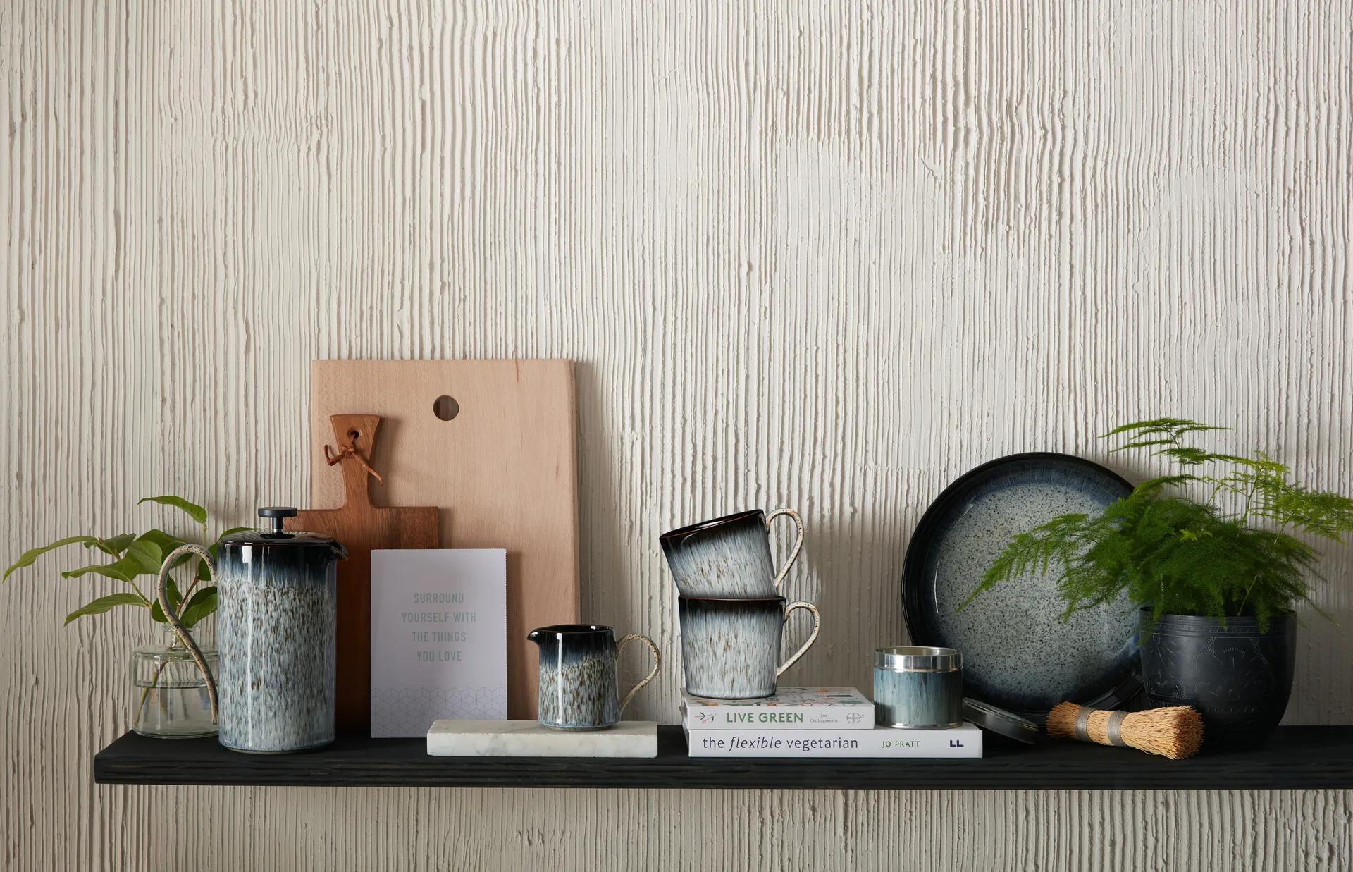 Halo brew kanna 0,2 l, Blå-grå-svart Denby