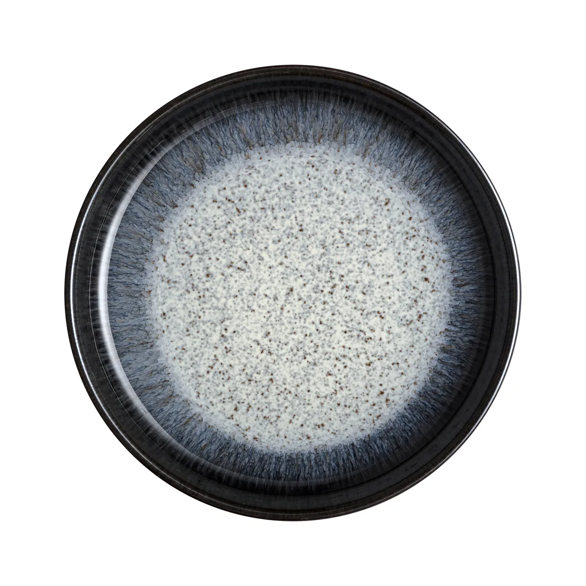 Denby Halo Coupe assiett 21 cm Blå-grå-svart