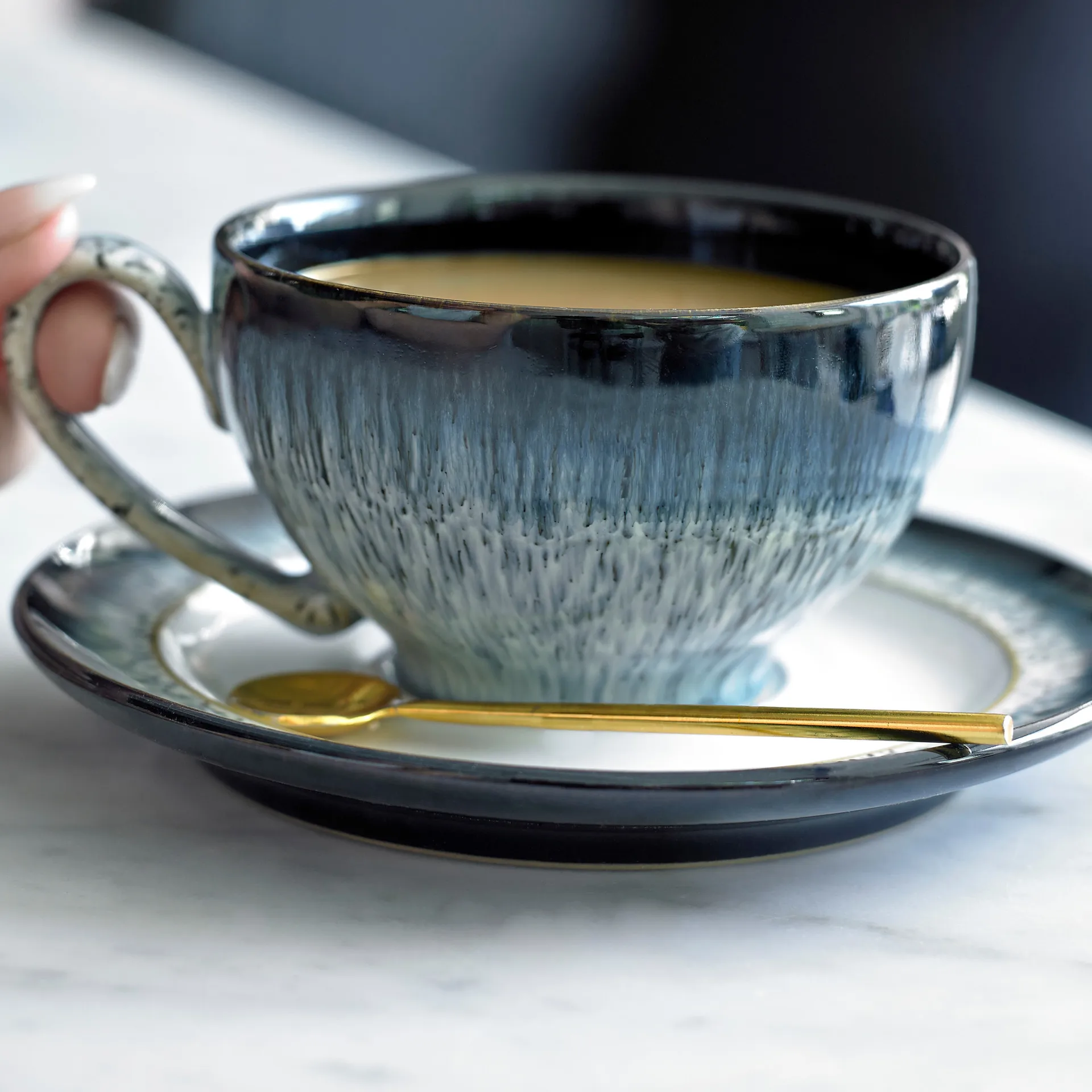 Halo kopp 31 cl, Blå-grå-svart Denby