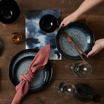 Halo pastaskål 22 cm - Blå-grå-svart - Denby