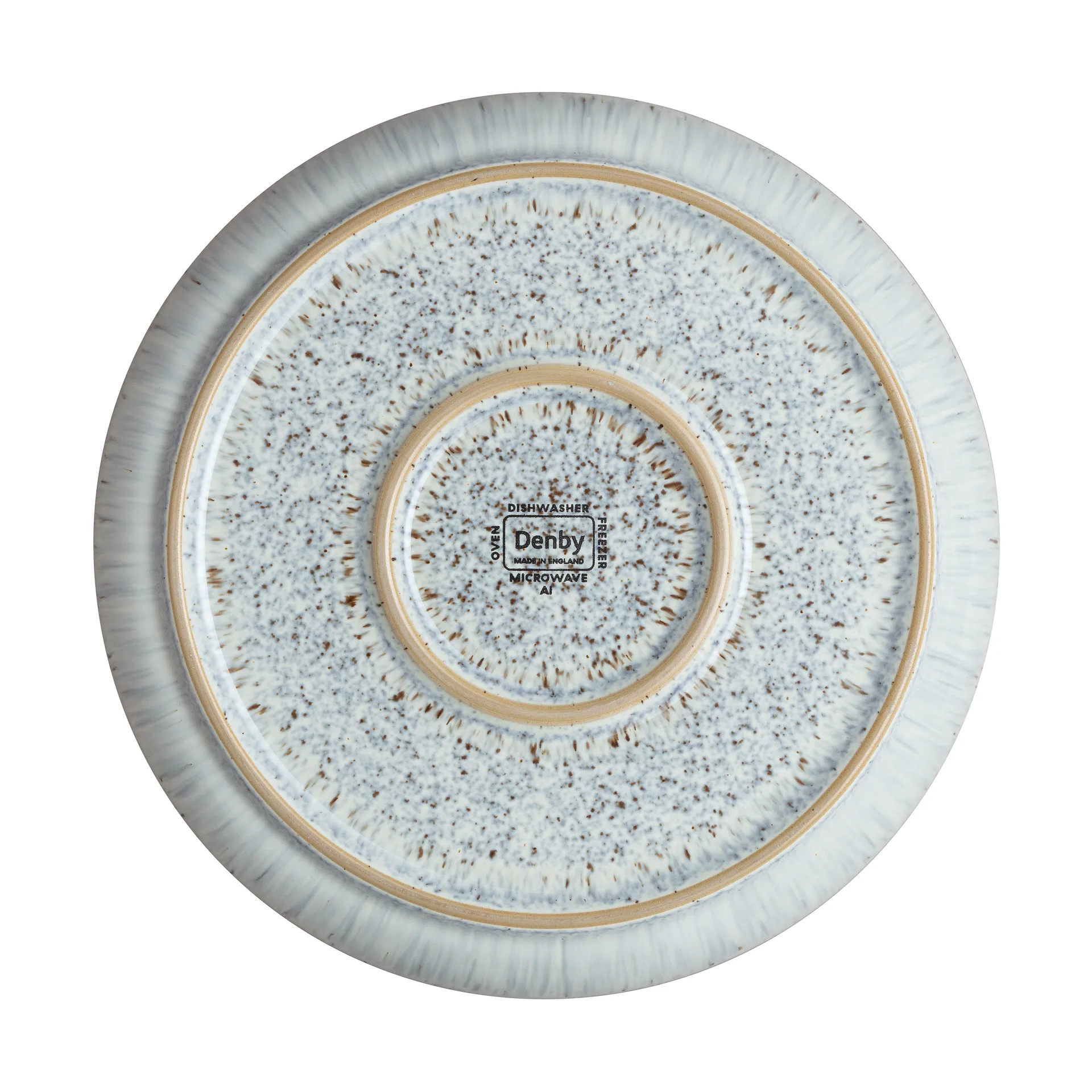 Halo Speckle coupe tallrik 21 cm, Grå-brun Denby