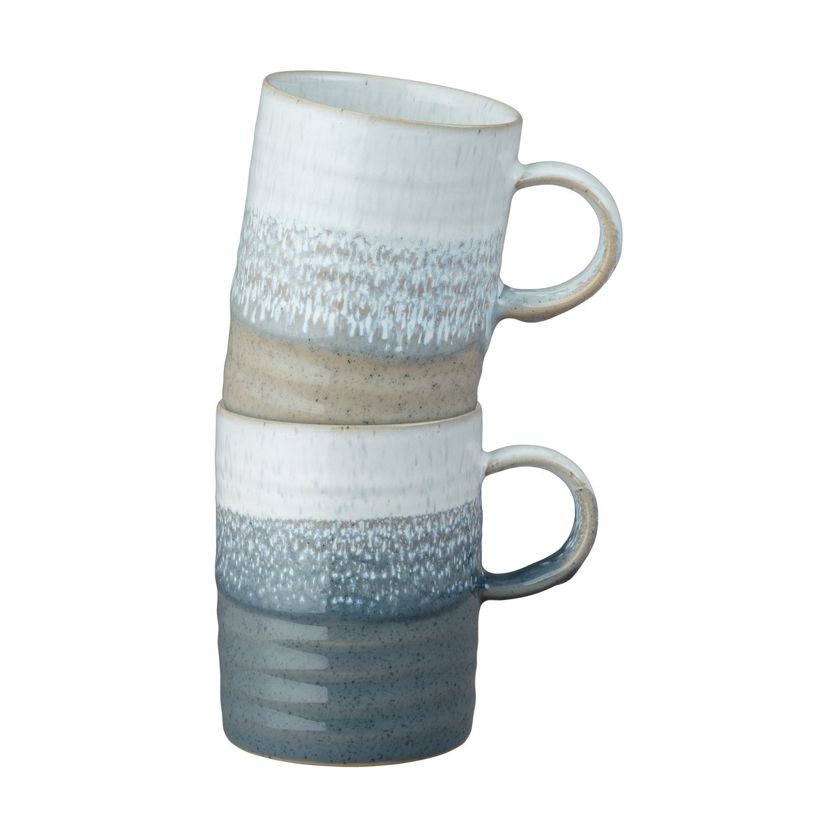Denby Kiln Accents mugg 40 cl 2 delar Taupe-slate | Skandinavisk Design | Kaffekoppar | Multi
