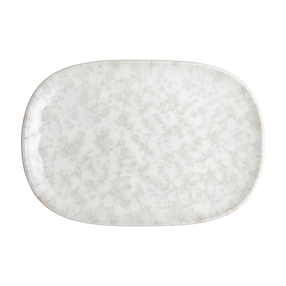 Denby Modus Marble tallrik 17,5x26 cm Vit