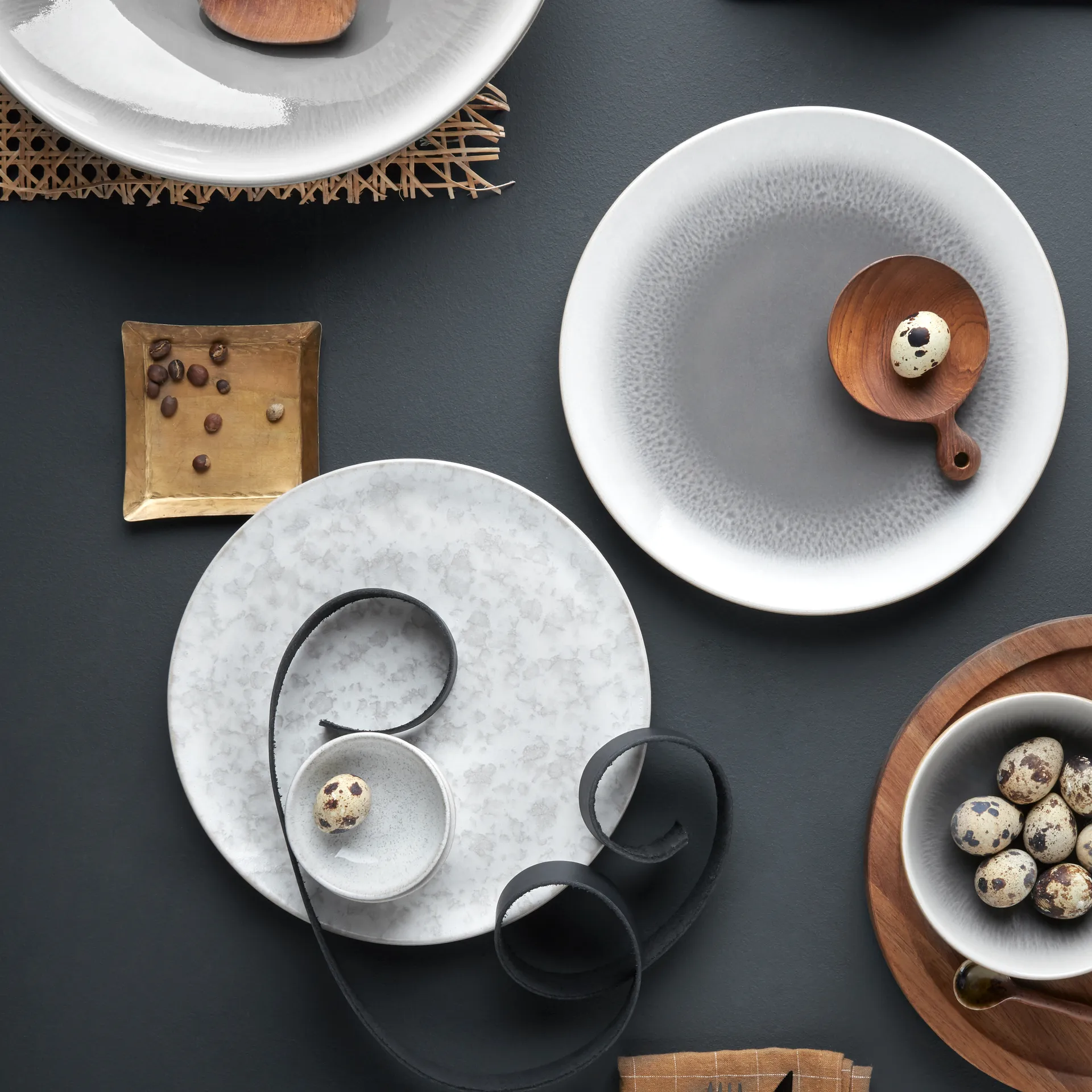 Modus Speckle skål 8 cm, Vit Denby