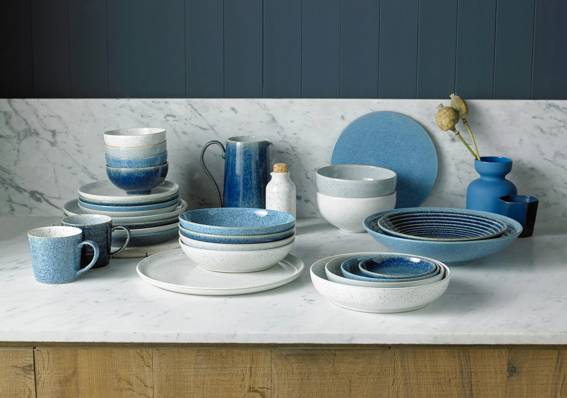 Studio Blue risskål 13 cm, Flint Denby