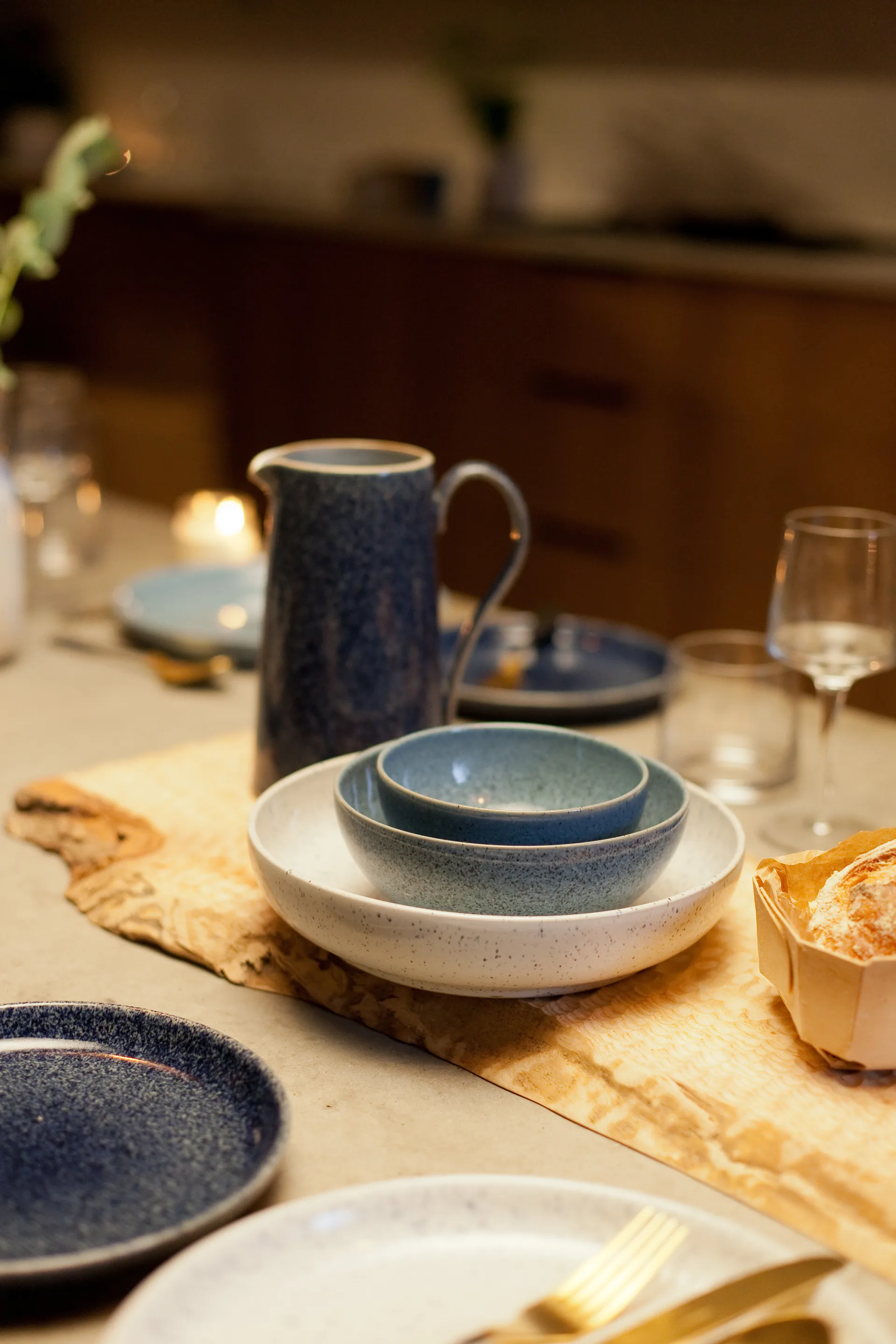 Studio Blue skål 20,5 cm, Pebble Denby