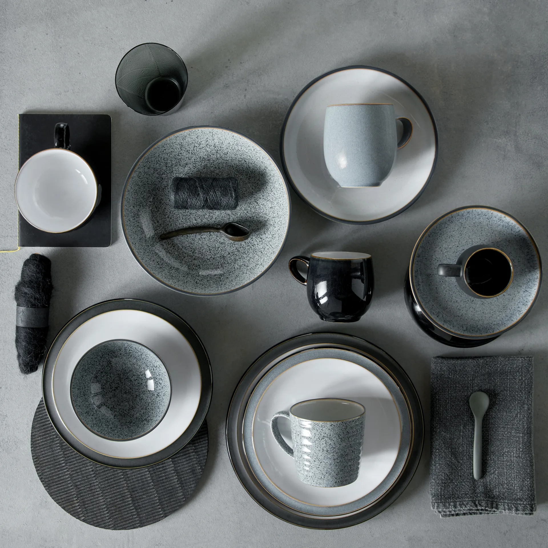 Studio Grey coupe assiett 17 cm, Granite Denby