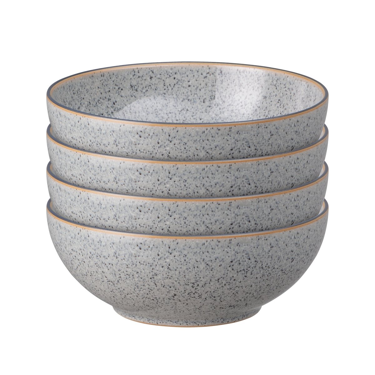 Denby Studio Grey coupe flingskål 17 cm 4-pack Granite