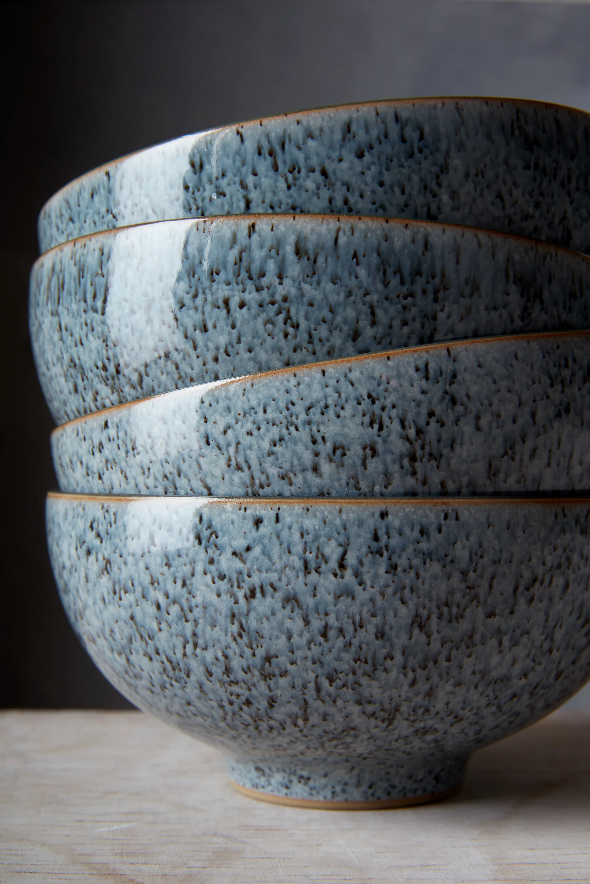 Studio Grey coupe flingskål 17 cm 4-pack, Granite Denby