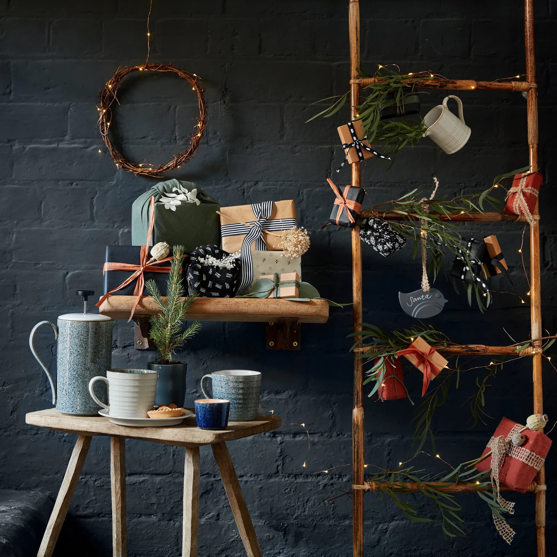 Studio Grey räfflad mugg 40 cl, Granite Denby