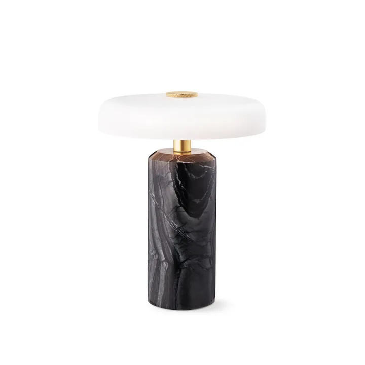 Trip bordslampa Ø17x21 cm marmor - Kol-matt opal - Design By Us