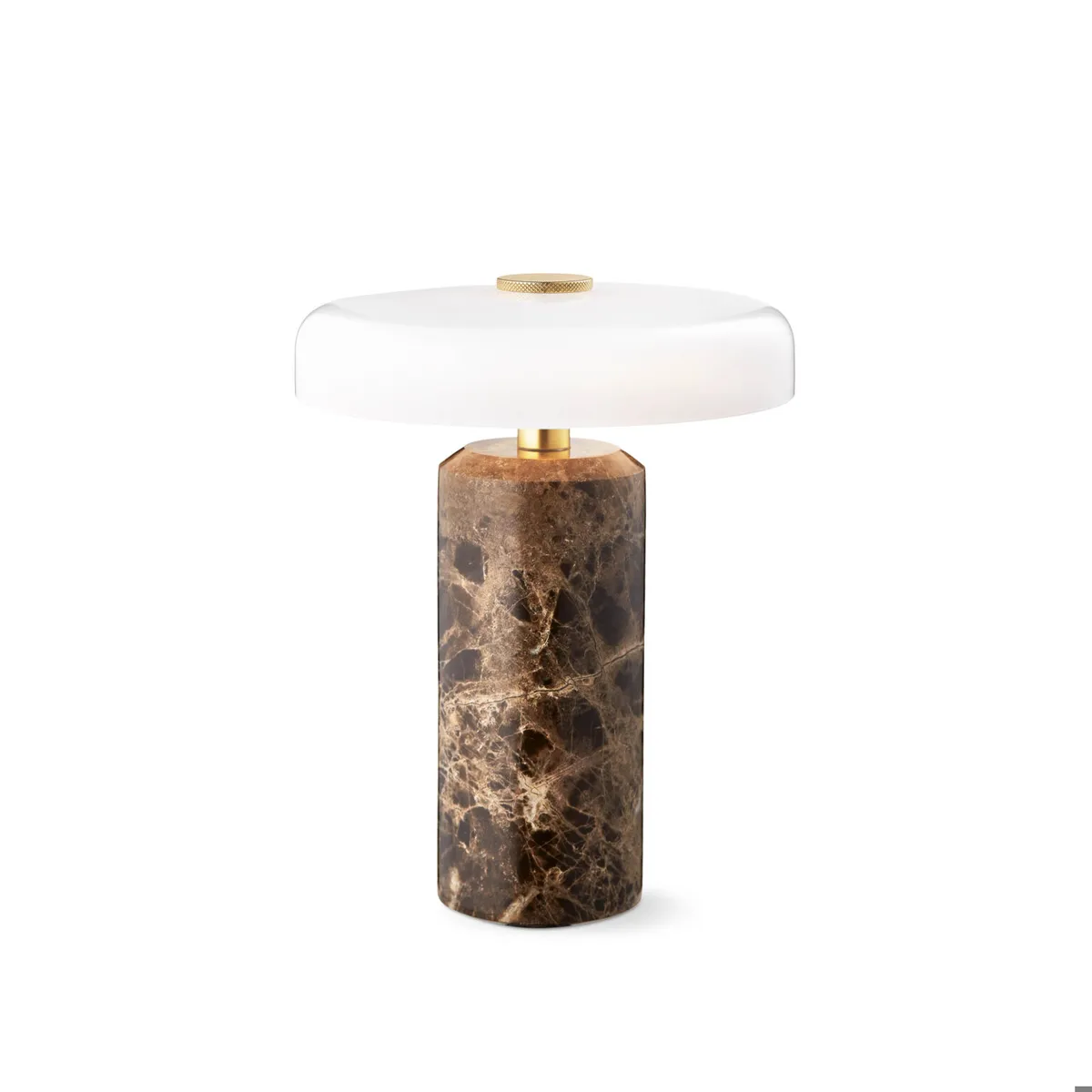 Design By Us Trip bordslampa Ø17x21 cm marmor Mörk emperador-blank opal