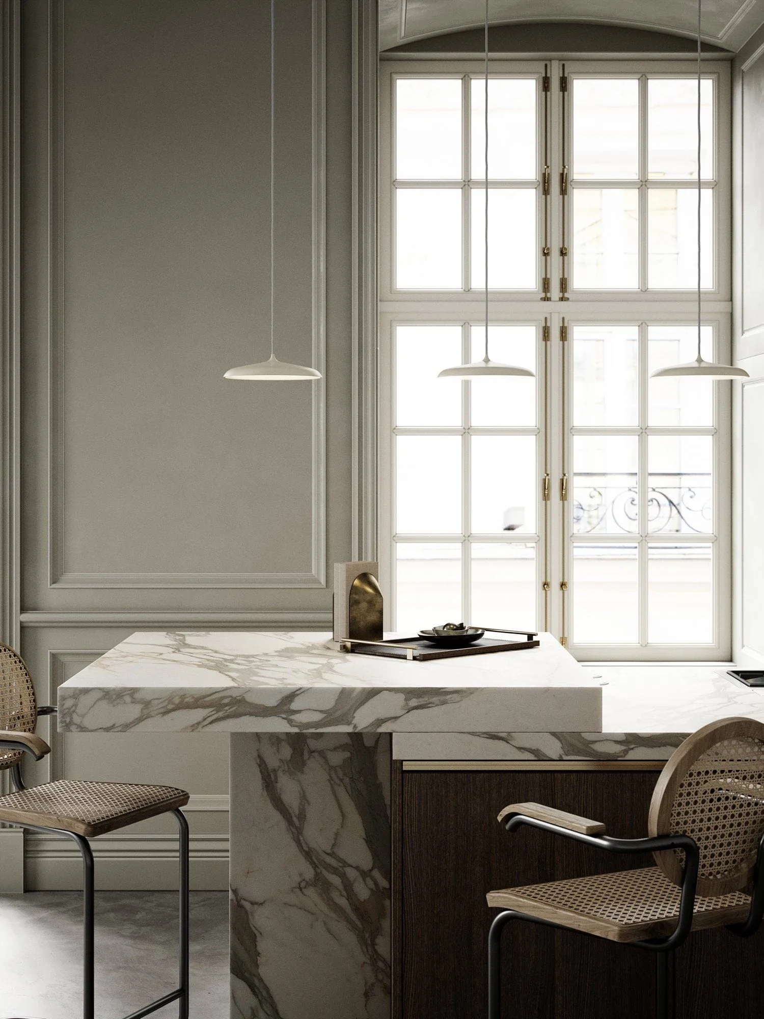 Artist taklampa Ø25 cm, Beige Design For The People