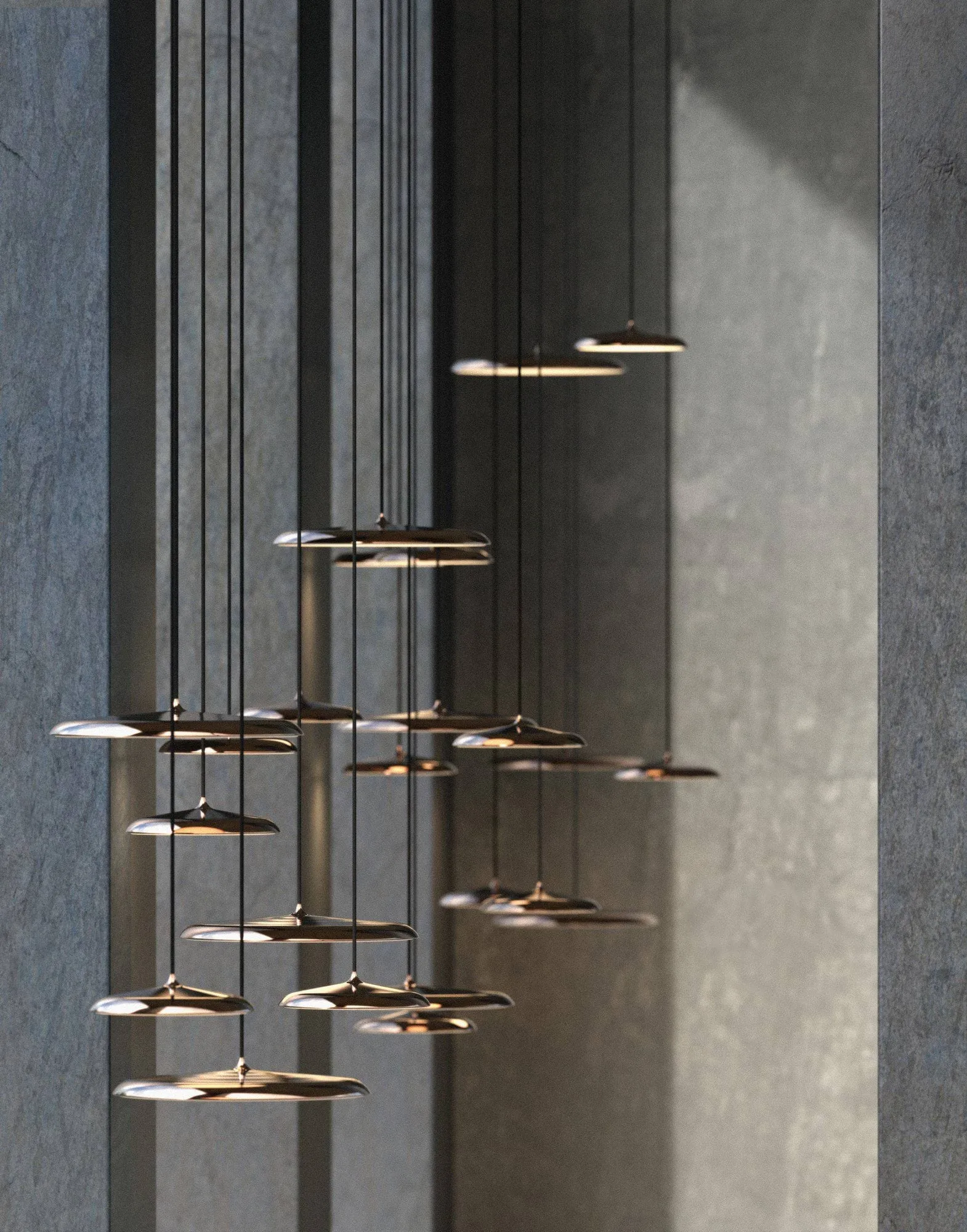 Artist taklampa Ø25 cm, Koppar Design For The People