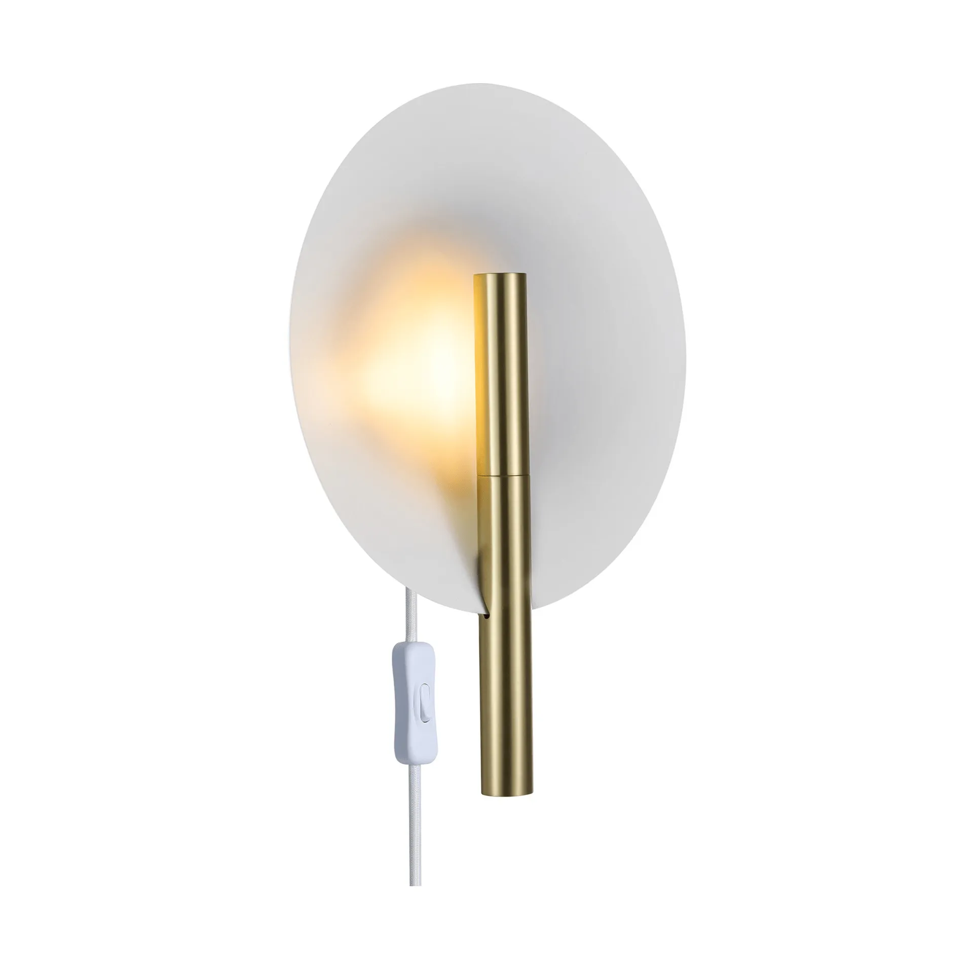 Furiko vägglampa, Borstad mässing Design For The People