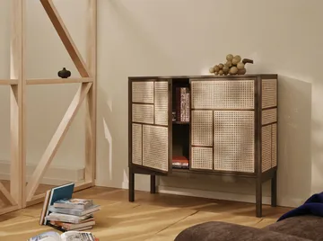 Air sideboard - Mörk ek, 120x110 cm, med ben - Design House Stockholm