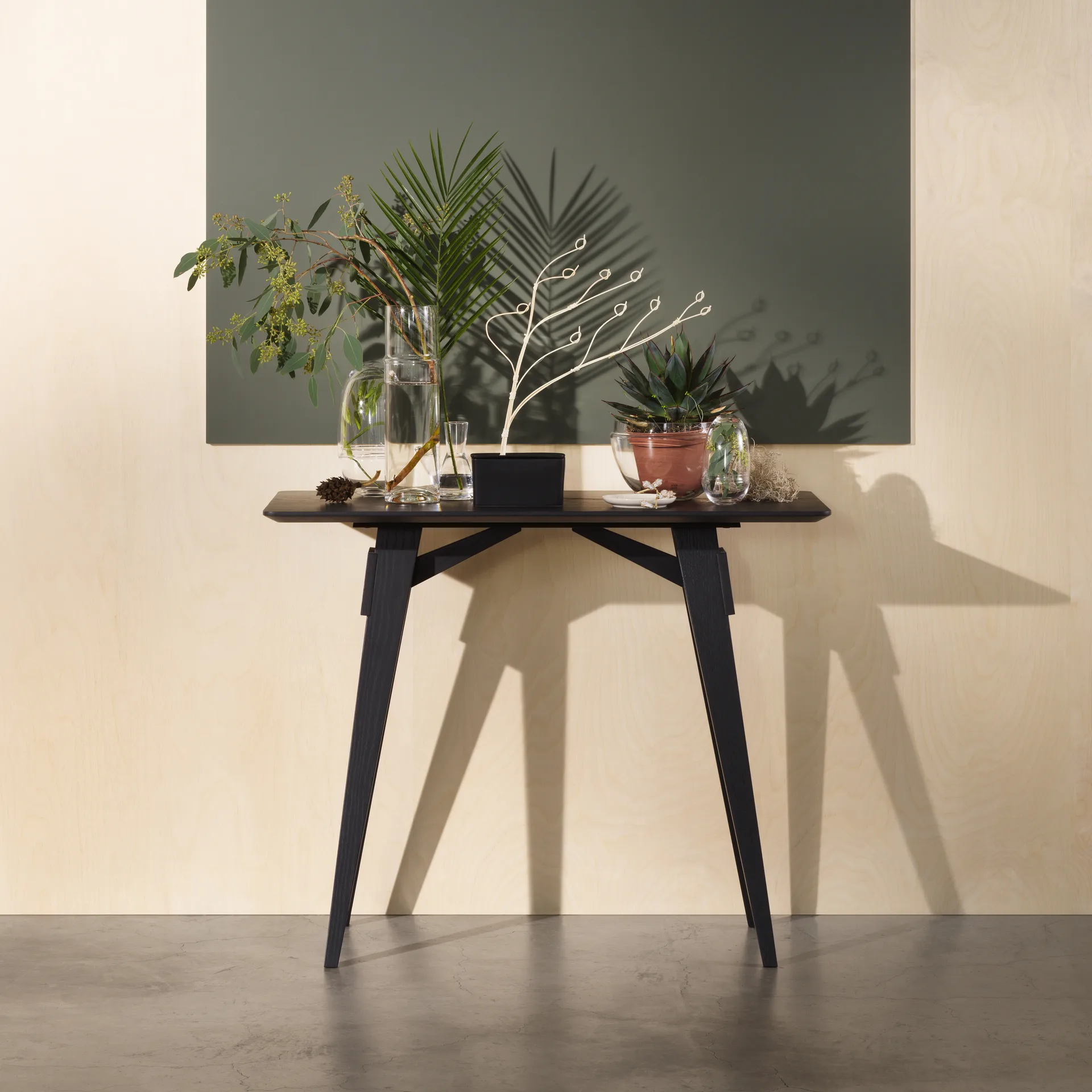 Arco sidobord L, svart Design House Stockholm