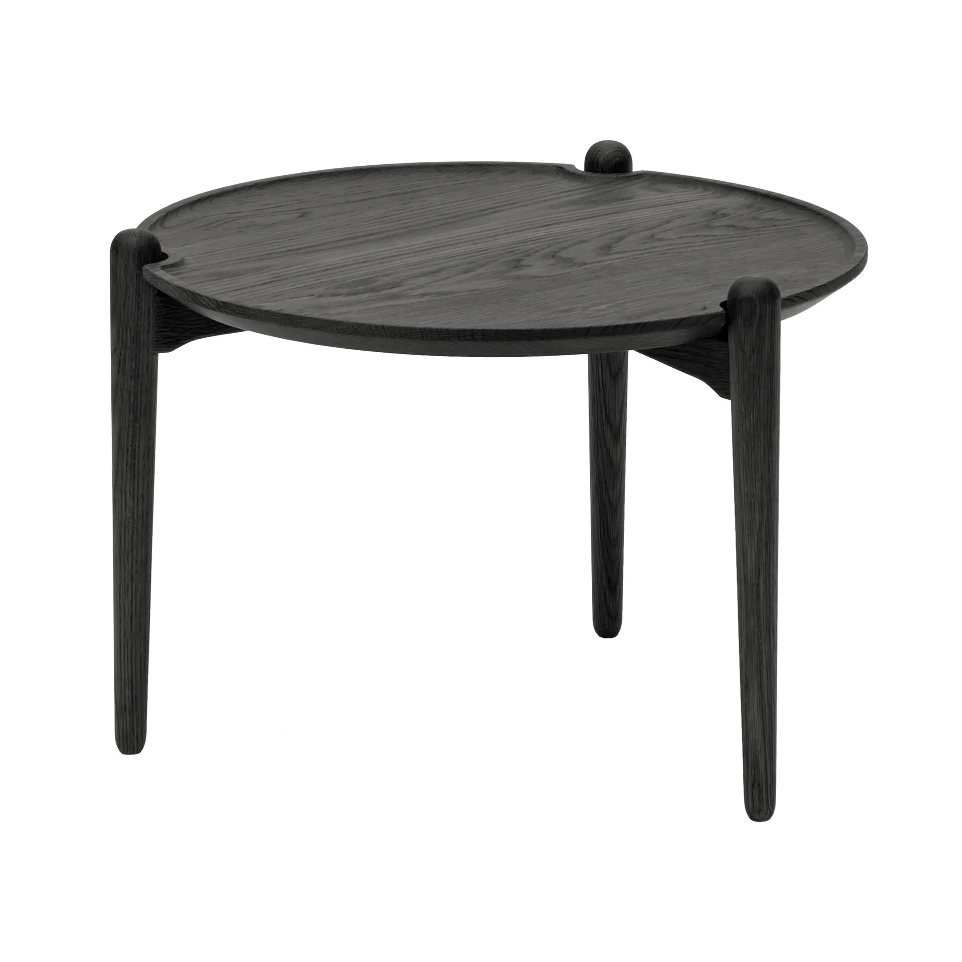 Aria soffbord lågt 37 cm, Svart ek Design House Stockholm