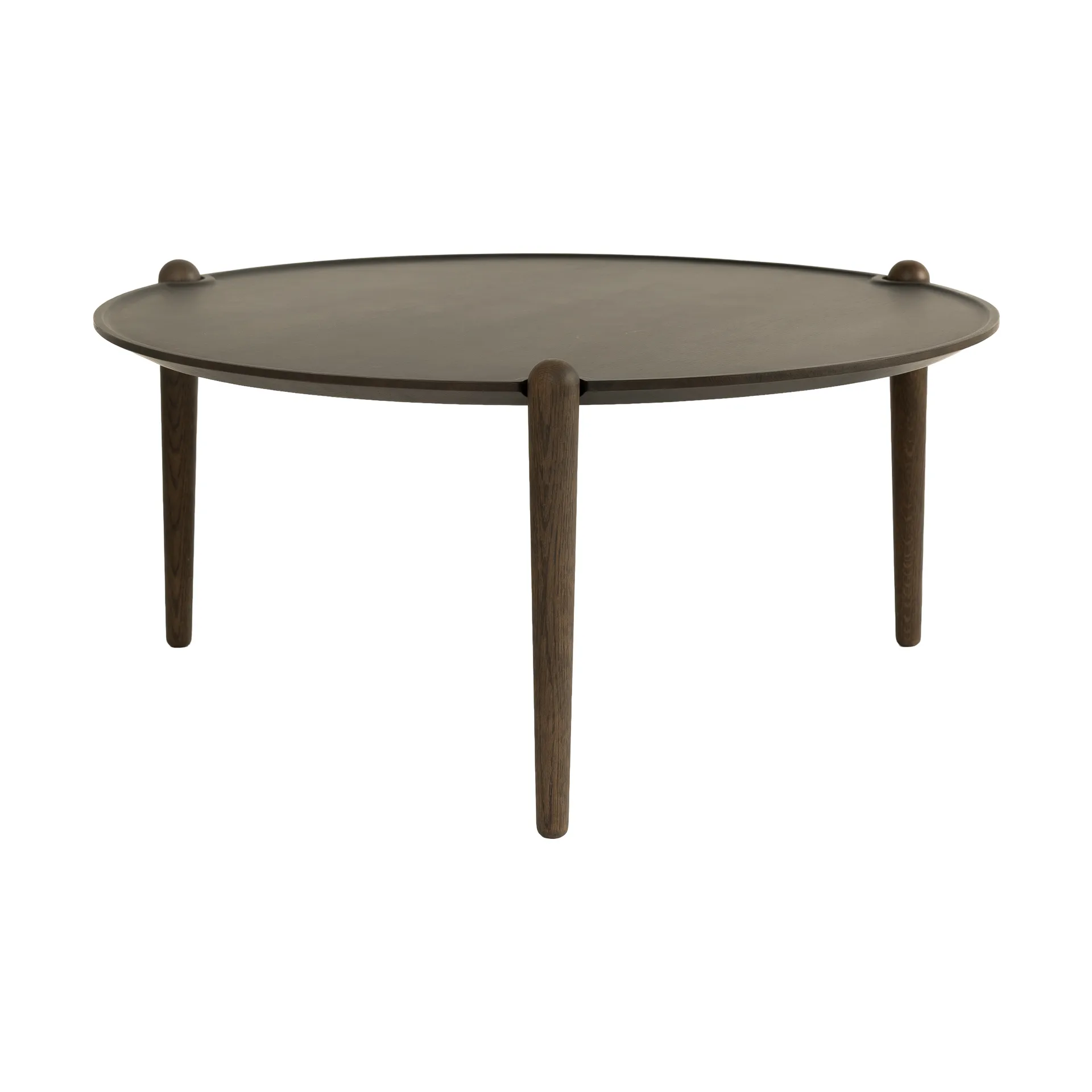 Aria soffbord, Mörk ek, Ø90x42,5 cm Design House Stockholm