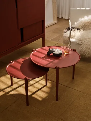 Aria soffbord - Red, Ø60x46 cm - Design House Stockholm