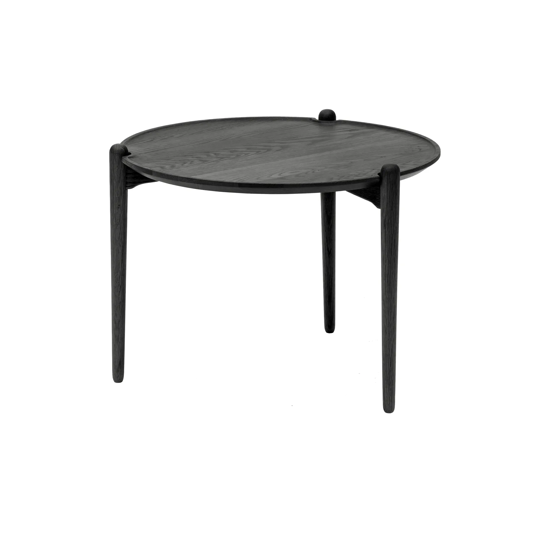 Aria soffbord, Svart ek, Ø60x46 cm, Ø60x46 cm Design House Stockholm