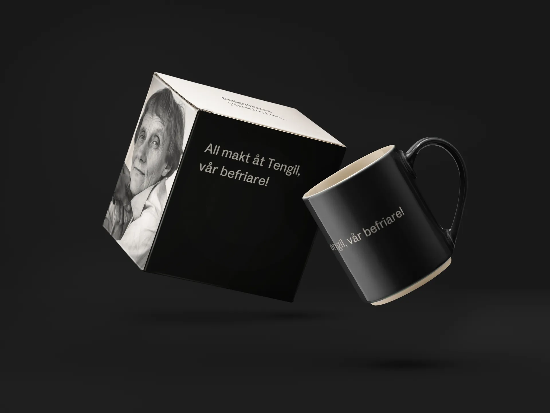 Astrid Lindgren mugg, all makt åt Tengil, Svensk text Design House Stockholm