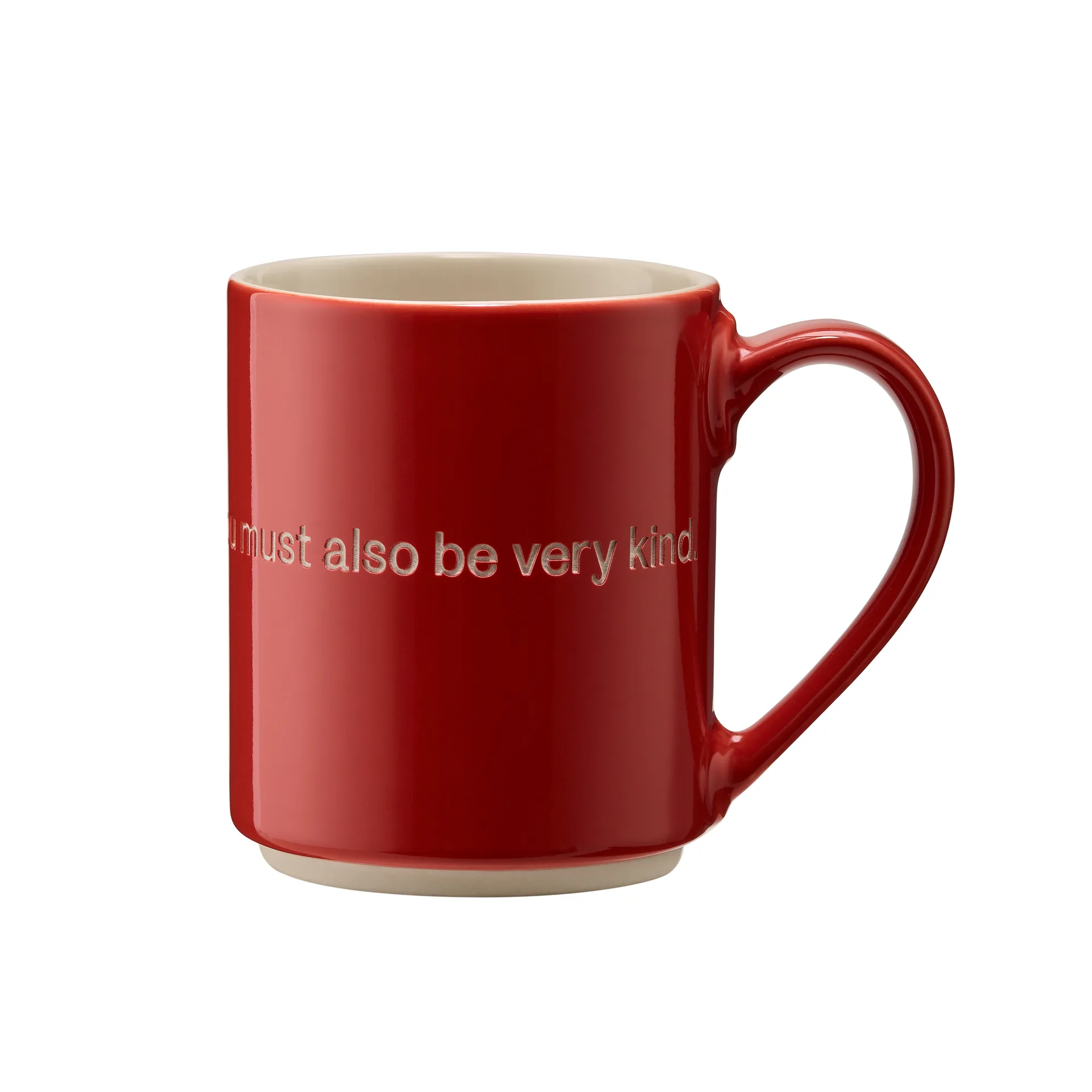 Astrid Lindgren mugg, den som är väldigt stark, engelsk text Design House Stockholm