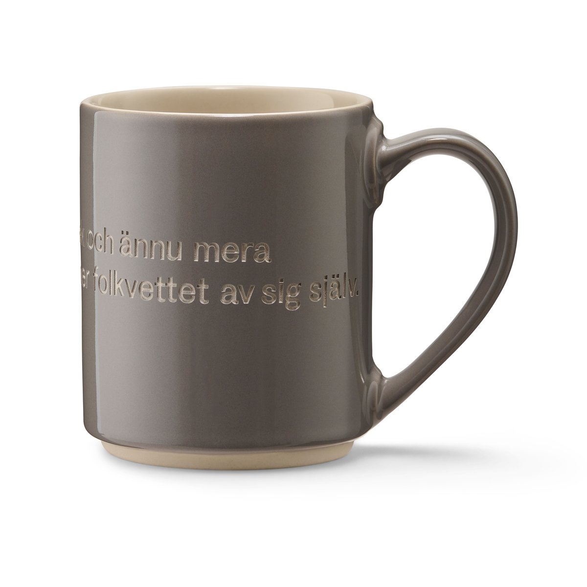 Design House Stockholm Astrid Lindgren mugg, ge barnen kärlek svensk text