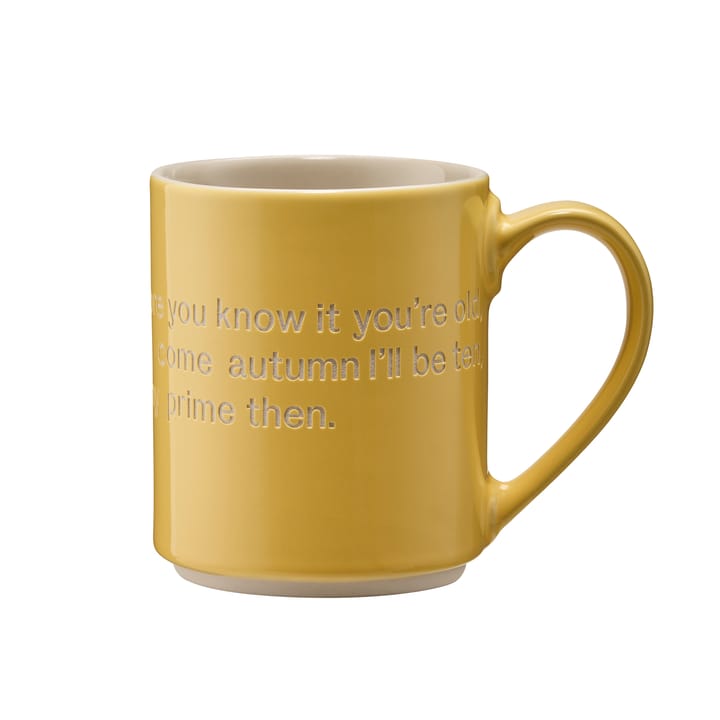 Astrid Lindgren mugg, ja tiden går - engelsk text - Design House Stockholm