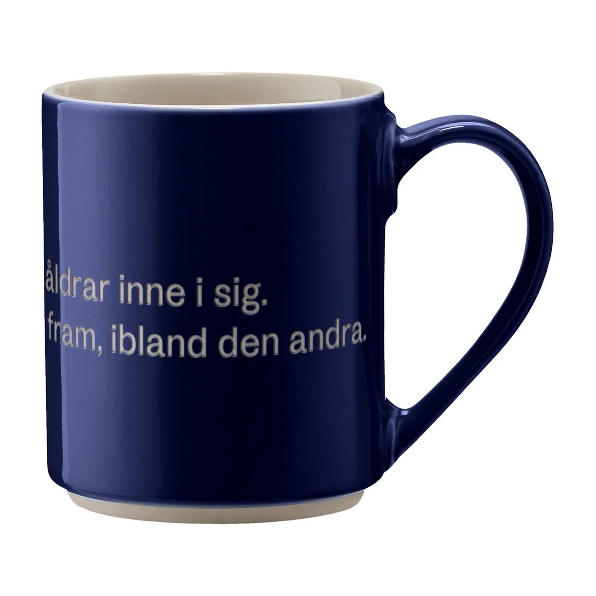 Design House Stockholm Astrid Lindgren mugg, man har ju alla åldrar Svenskt text