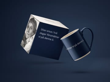 Astrid Lindgren mugg, utan snus i två dagar - Svensk text - Design House Stockholm