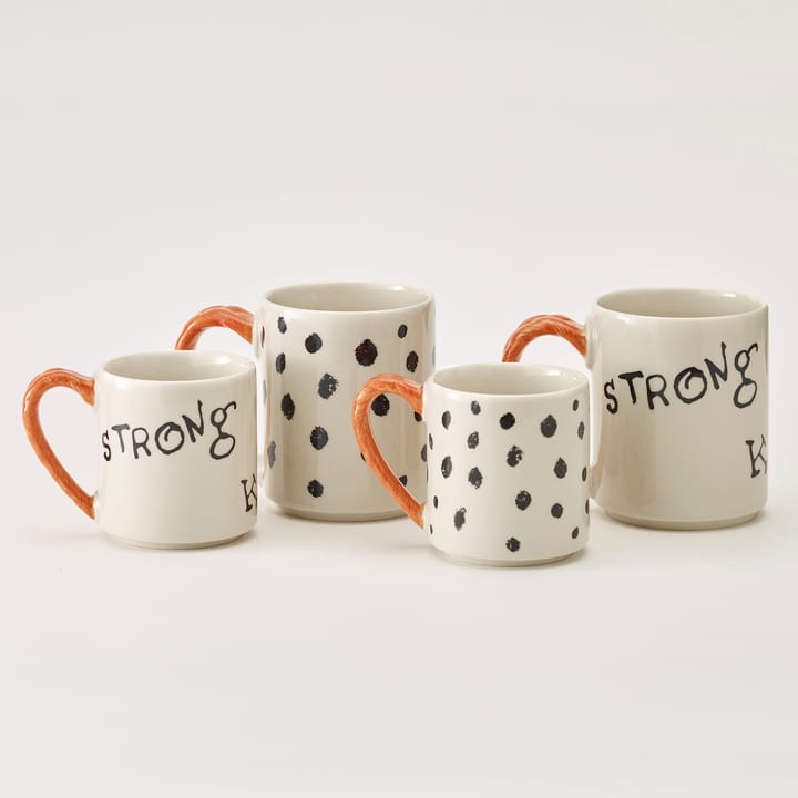 Astrid Lindgren Pippi jubileumsmugg 35 cl, Strong Kind Brave Design House Stockholm