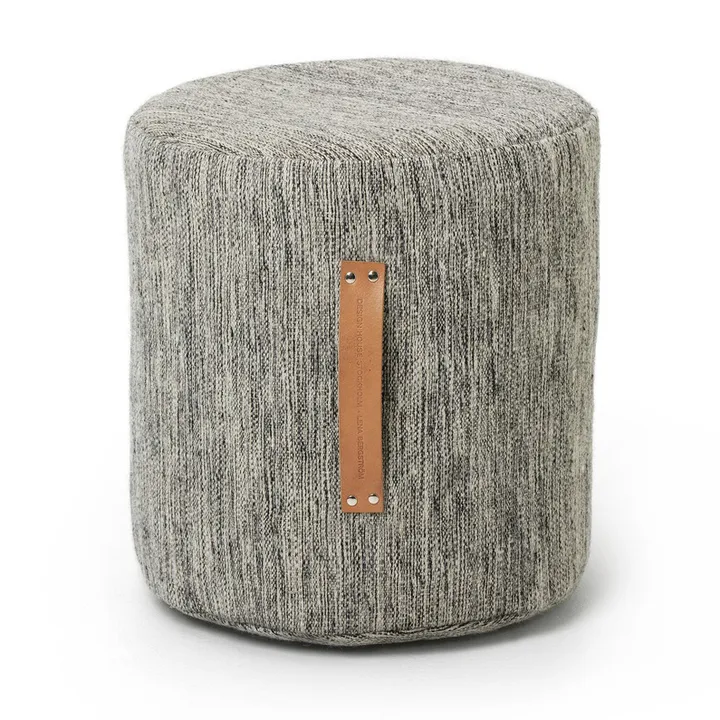 Björk rund pall hög - Ljusgrå, Ø45x45 cm - Design House Stockholm