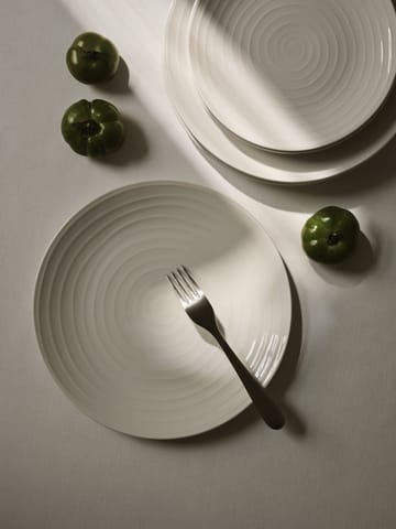 Blond mattallrik 28 cm - stripe vit - Design House Stockholm