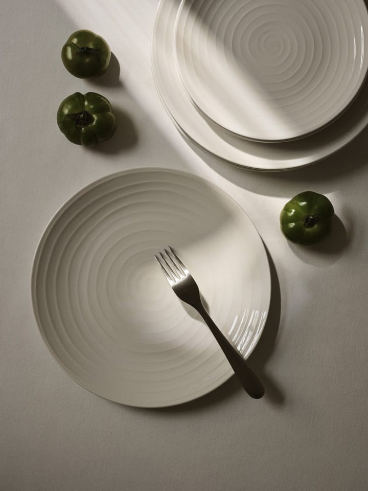 Blond mattallrik 28 cm, stripe vit Design House Stockholm