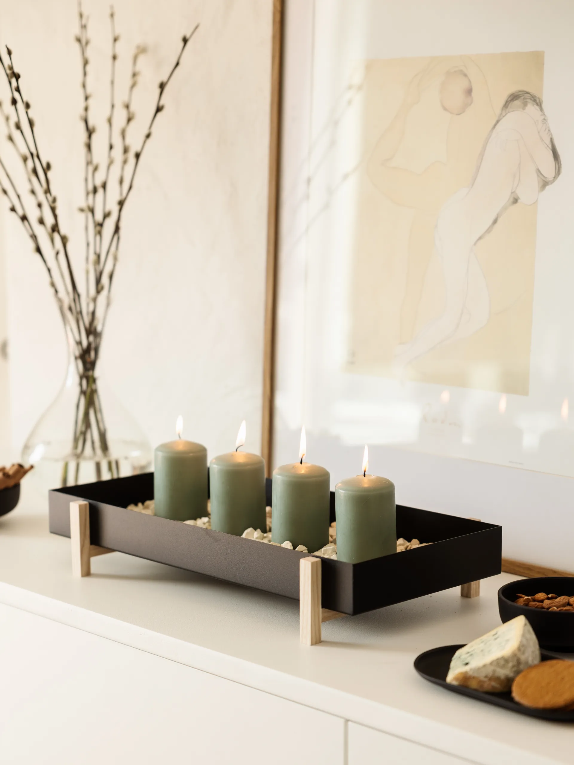 Botanic Flower Tray blomsterbricka, svart Design House Stockholm